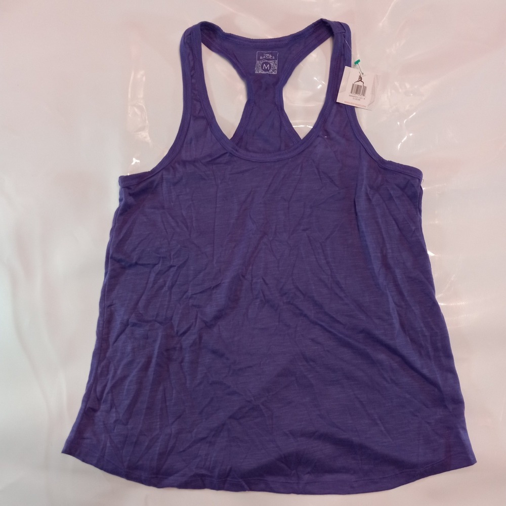 Sexy Basics Womens Purple Racerback Tank Top Activewear NWT Size M $120NEW - Picture 4 of 5
